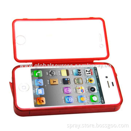 Slim Fit Premium TPU Folio Flip Cover Case for iPhone4, 4S